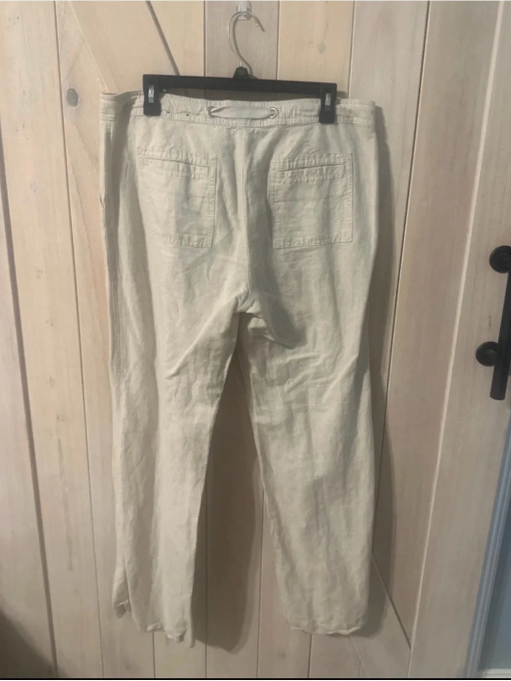 Banana Republic Cream Drawstring Chinos